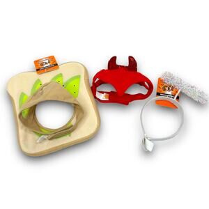 NEW Dog Hats Headpieces Dress Up Avocado Toast Bread Devil Angel Medium Large